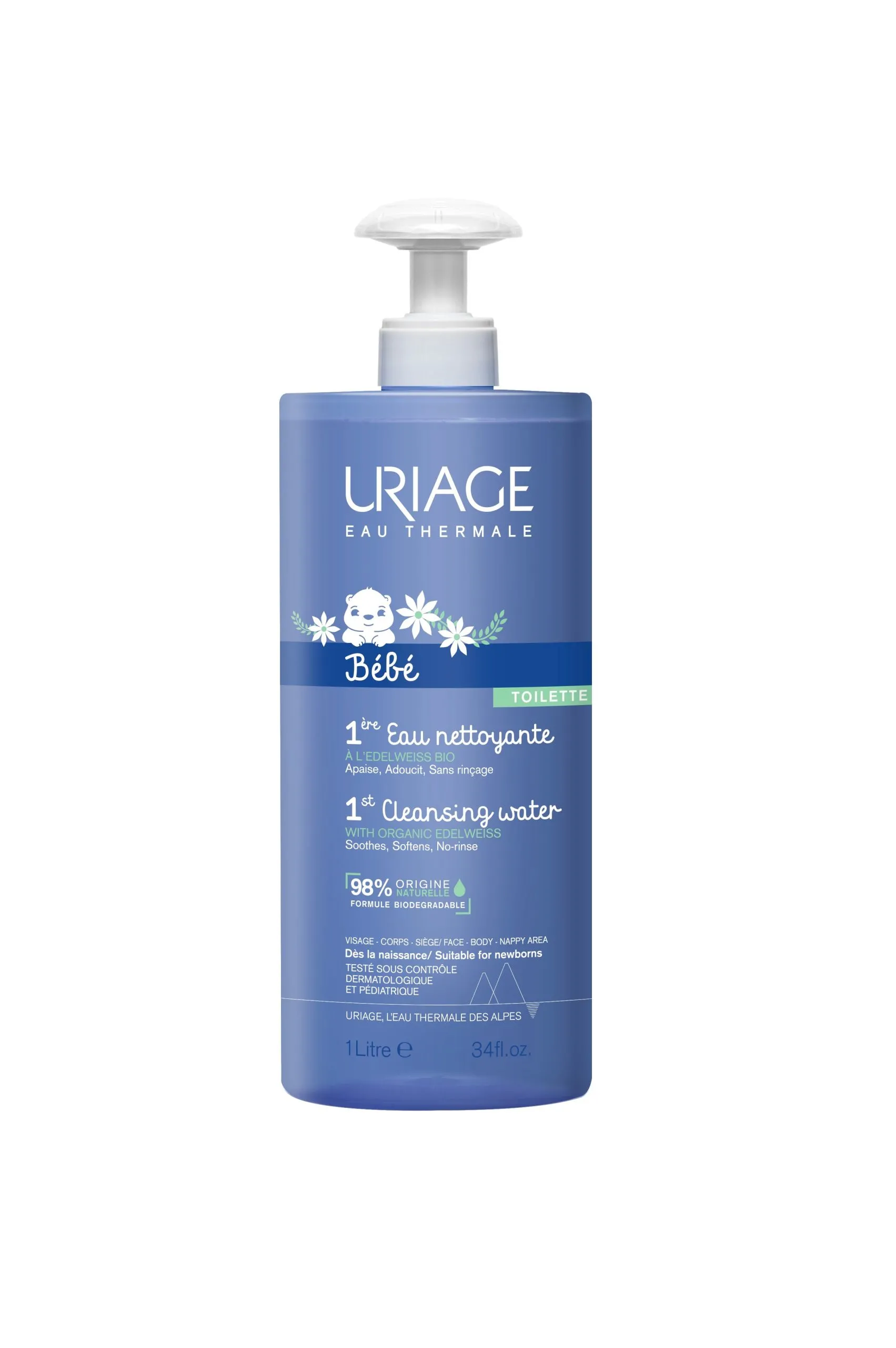 Uriage Bebé Água de Limpeza 1000 mL