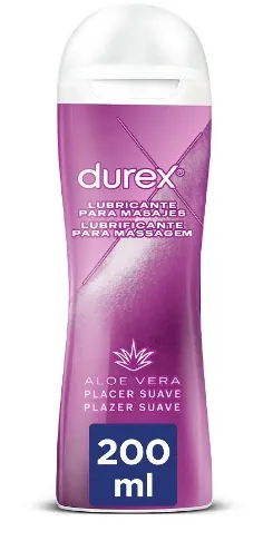 Durex Lubrificante Massagem 2 em 1 com Aloé Vera – 200 mL