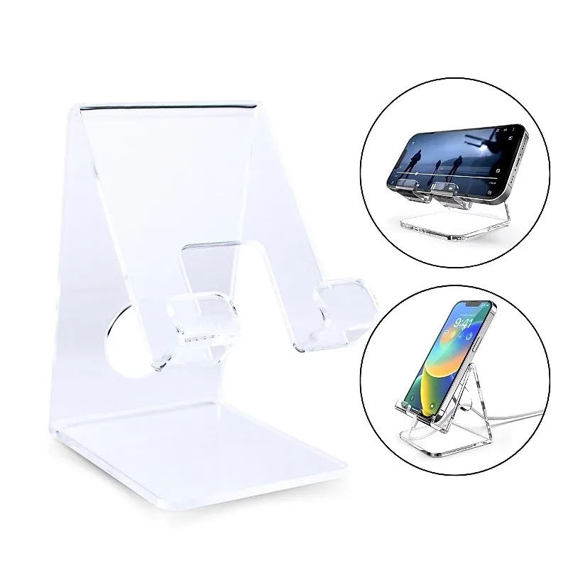 Suporte Acrílico Apoio de Mesa Celular Tablet Universal