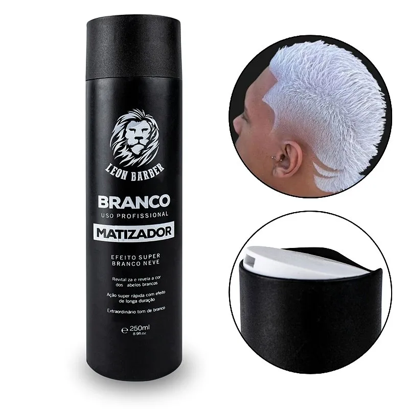 Matizador Super Branco Nevou 250ml Leon Barber Masculino