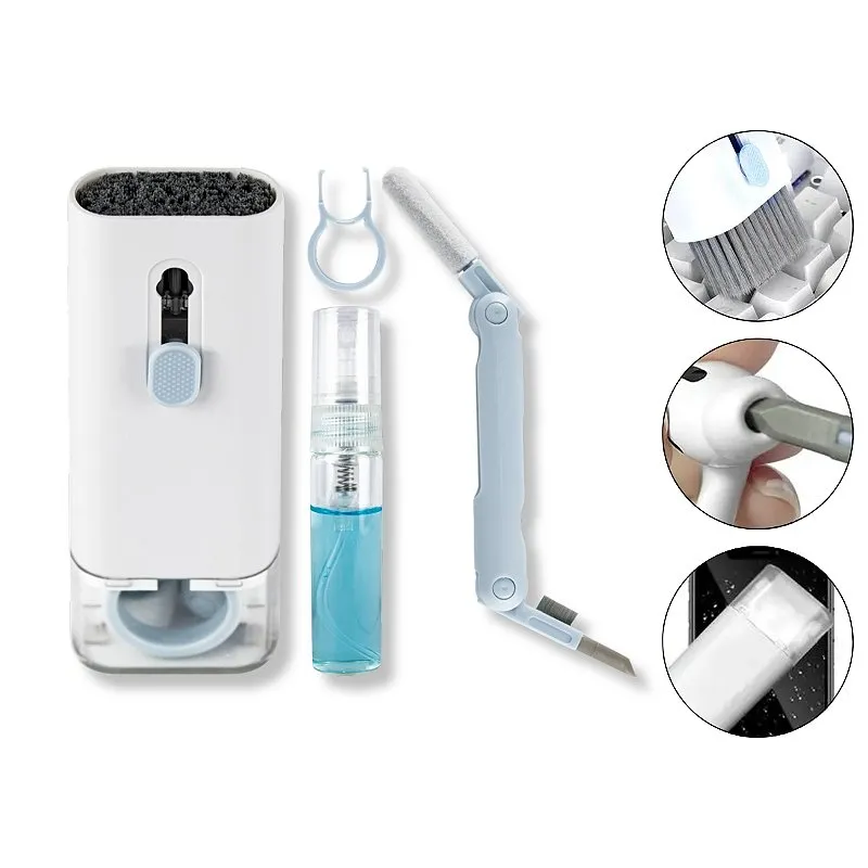 Kit Limpeza de Eletrônicos 7 em 1 Fone Teclado Computador