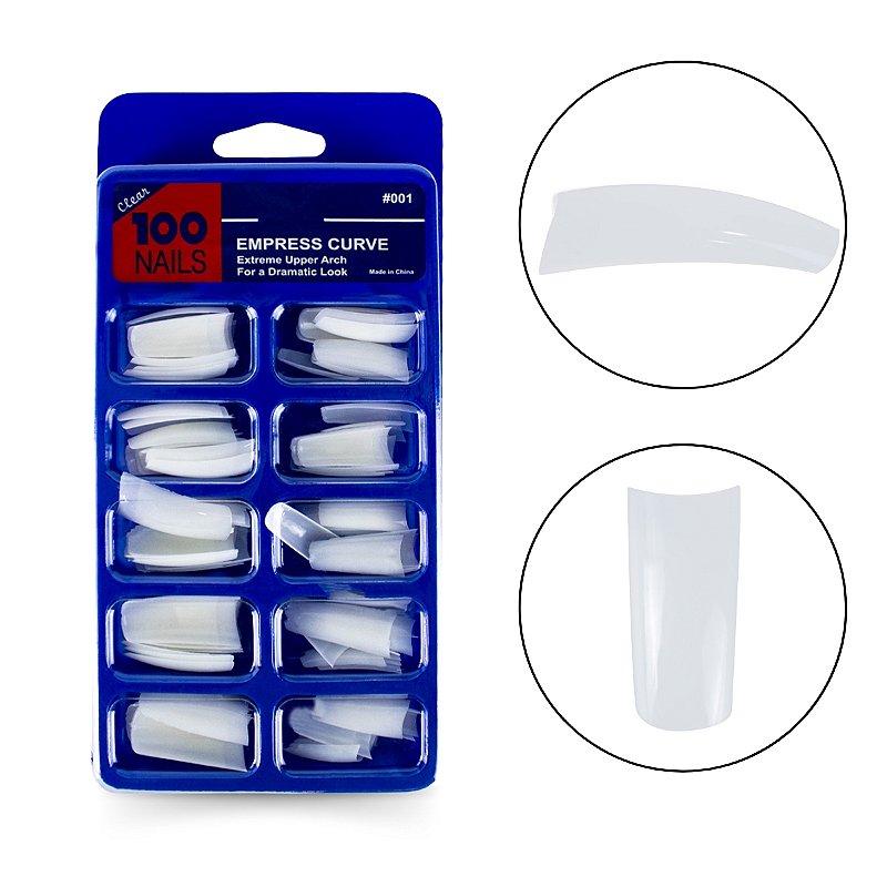 100 Tips Sorriso Unha Postiça Alongamento Gel Polygel