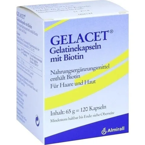 Gelacet gelatina com cápsulas de biotina 120 Cap