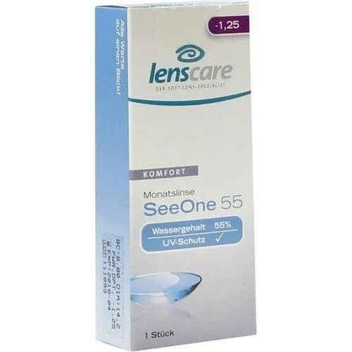 Cuidado com lentes SeeOne 55 meses -1,25 lente dioptria 1 pcs
