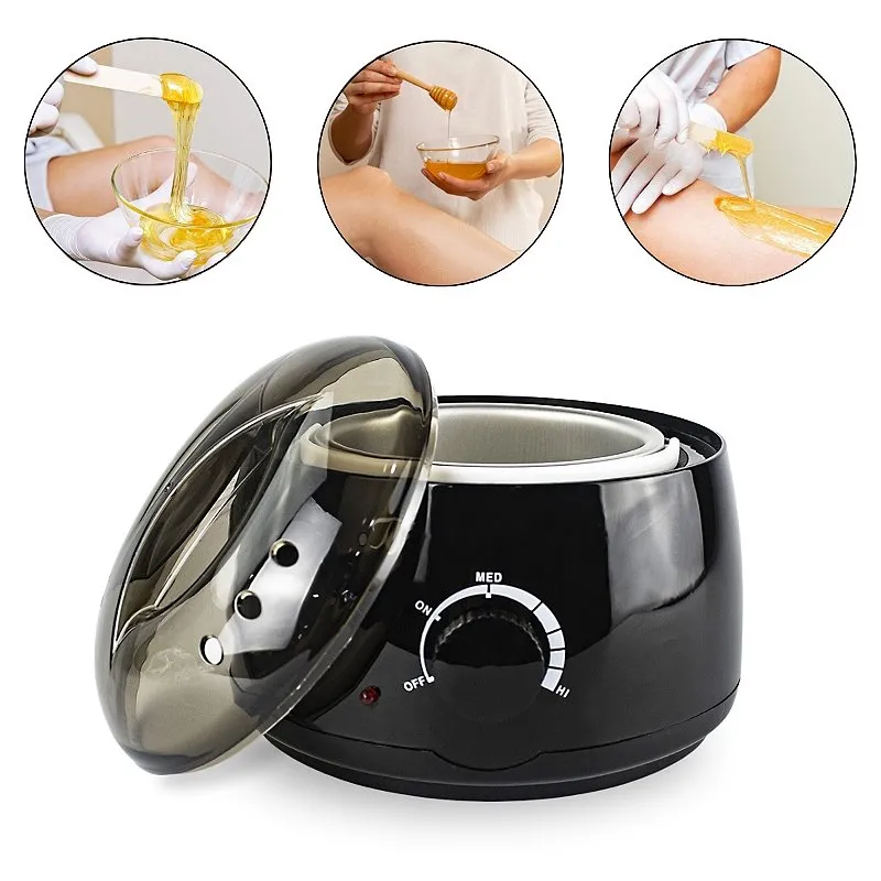 Mini Panela Preta Aquecedora Cera Quente Depilação 110/220V