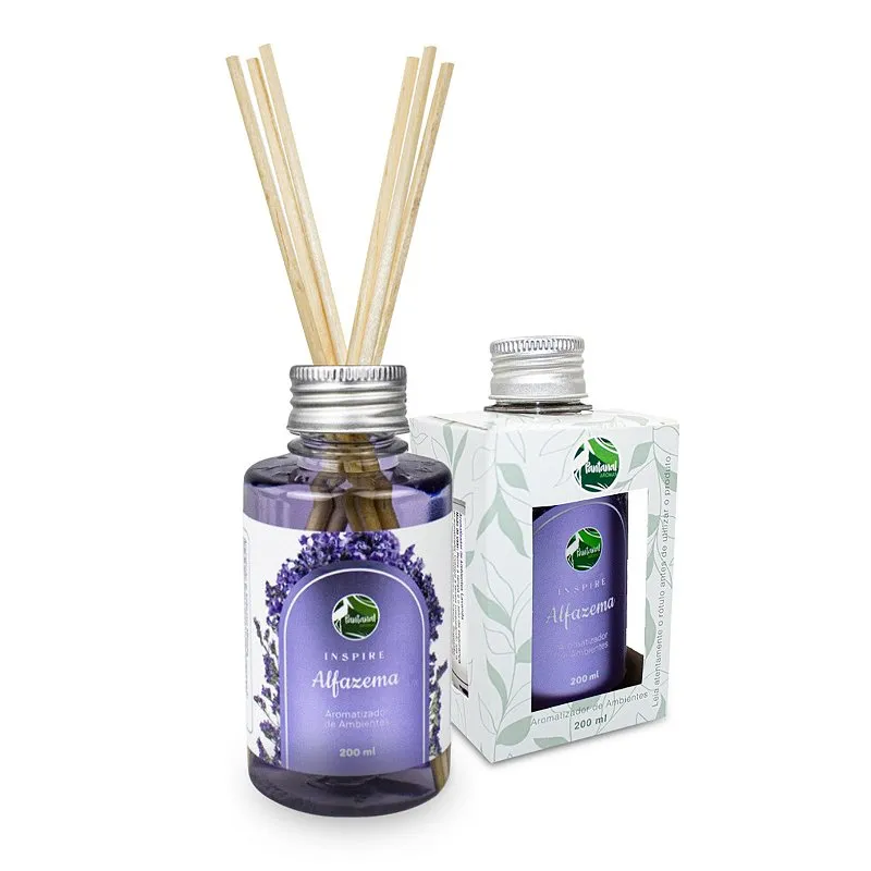 Aromatizador de Ambientes Difusor Alfazema 200ml, Pantanal Aromas Fragrância Suave Longa Duração Perfume Agradável Relaxante