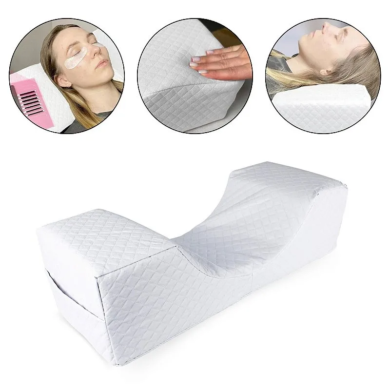 Almofada Apoio Cabeça Extensão Cílios Lash Estética Branca