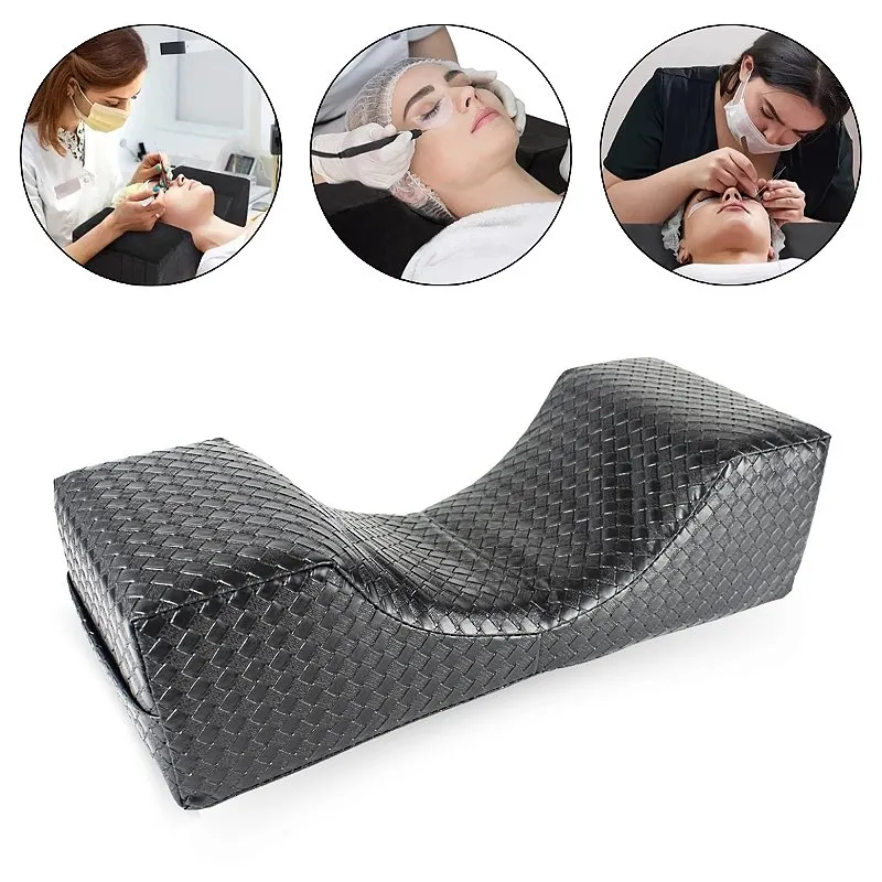 Almofada Apoio Cabeça Extensão de Cílios Lash Estética Preta