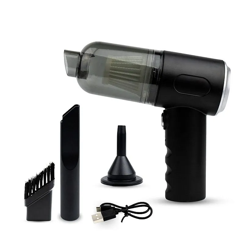Mini Aspirador Soprador Portátil 3 em 1 Sem Fio Casa Carro