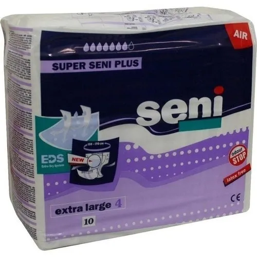 Super Seni plus tamanho 4 xl fralda noite 10 pcs
