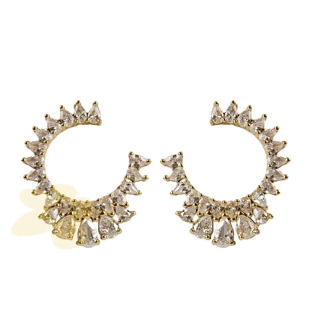 1201 | Brinco com zircônia | Importado