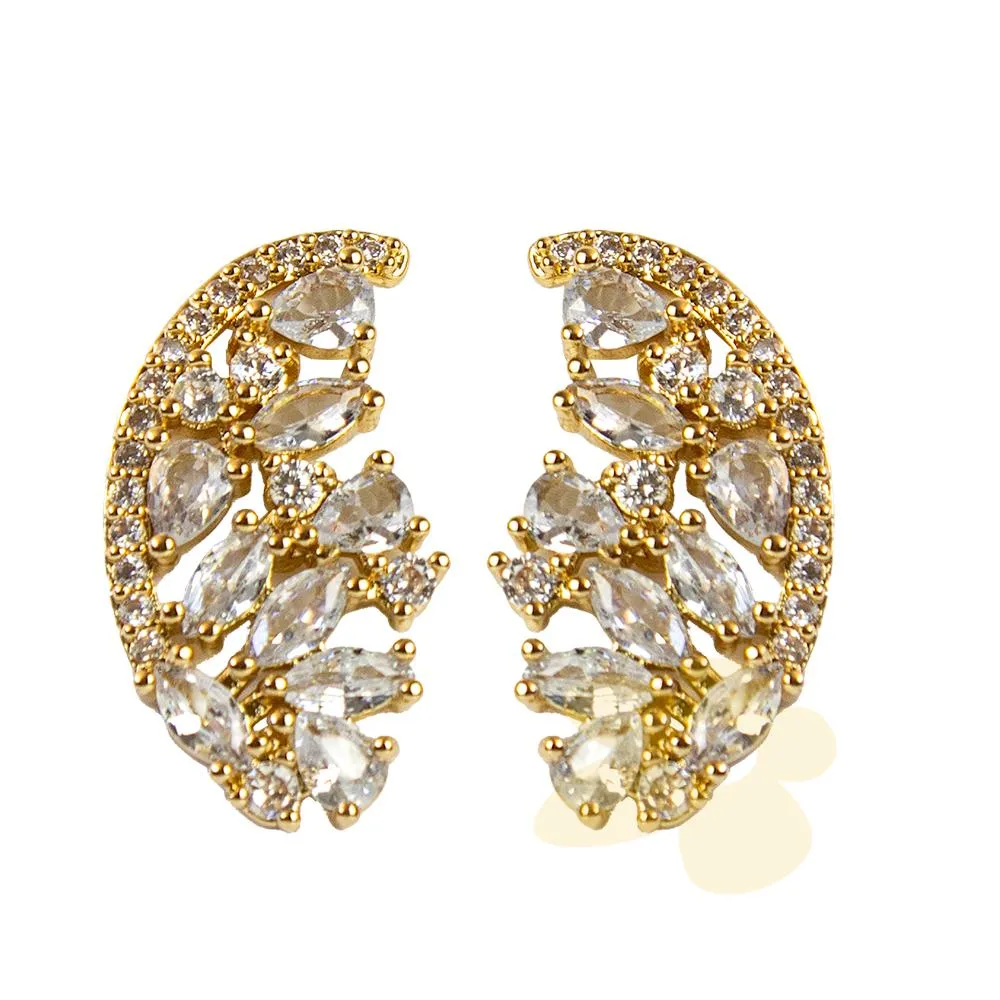 1303 | Brinco com zircônia | Importado