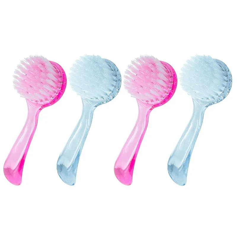 Kit 4 Escovinhas para Limpeza de Unhas Manicure e Pedicure