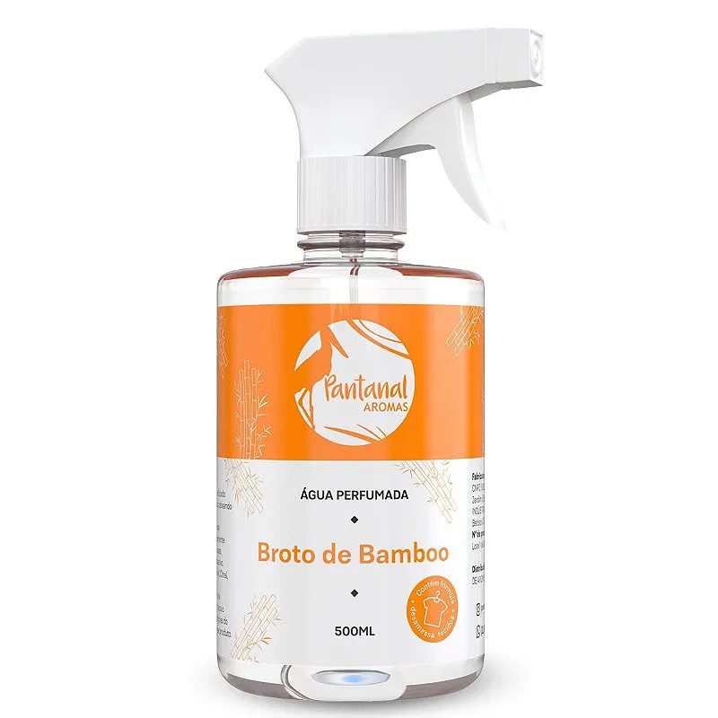 Agua Perfumada Roupa Lençol Aroma Broto de Bamboo 500 ml