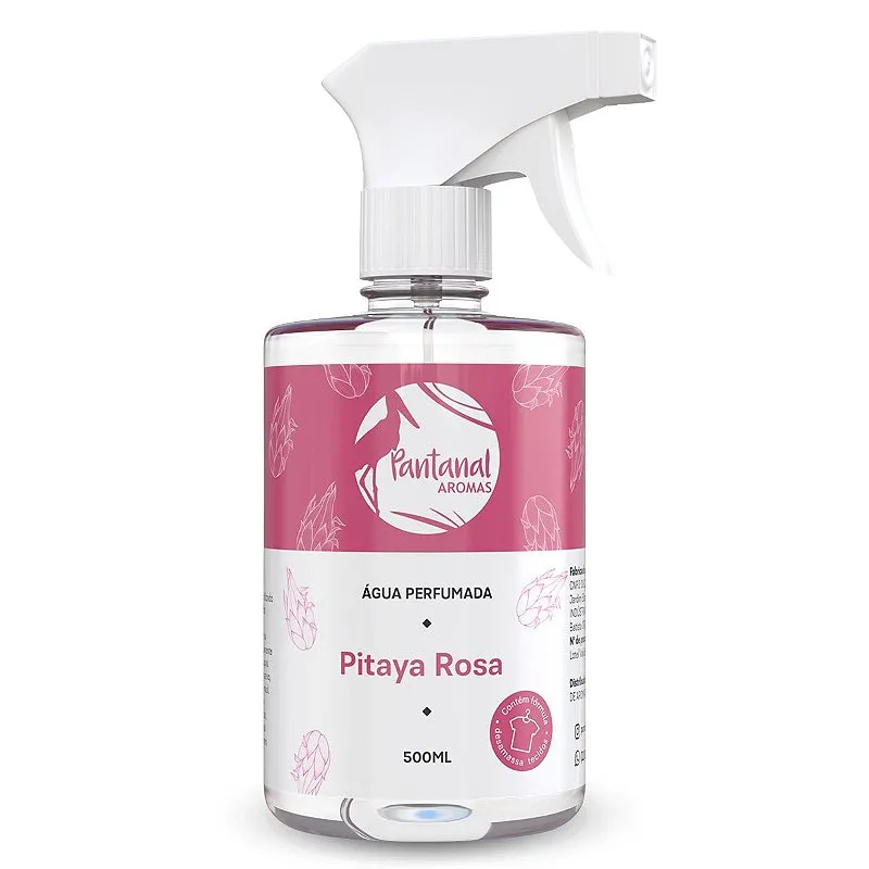 Água Perfumada Roupa Lençol Tecido Aroma Pitaya Rosa 500 ml
