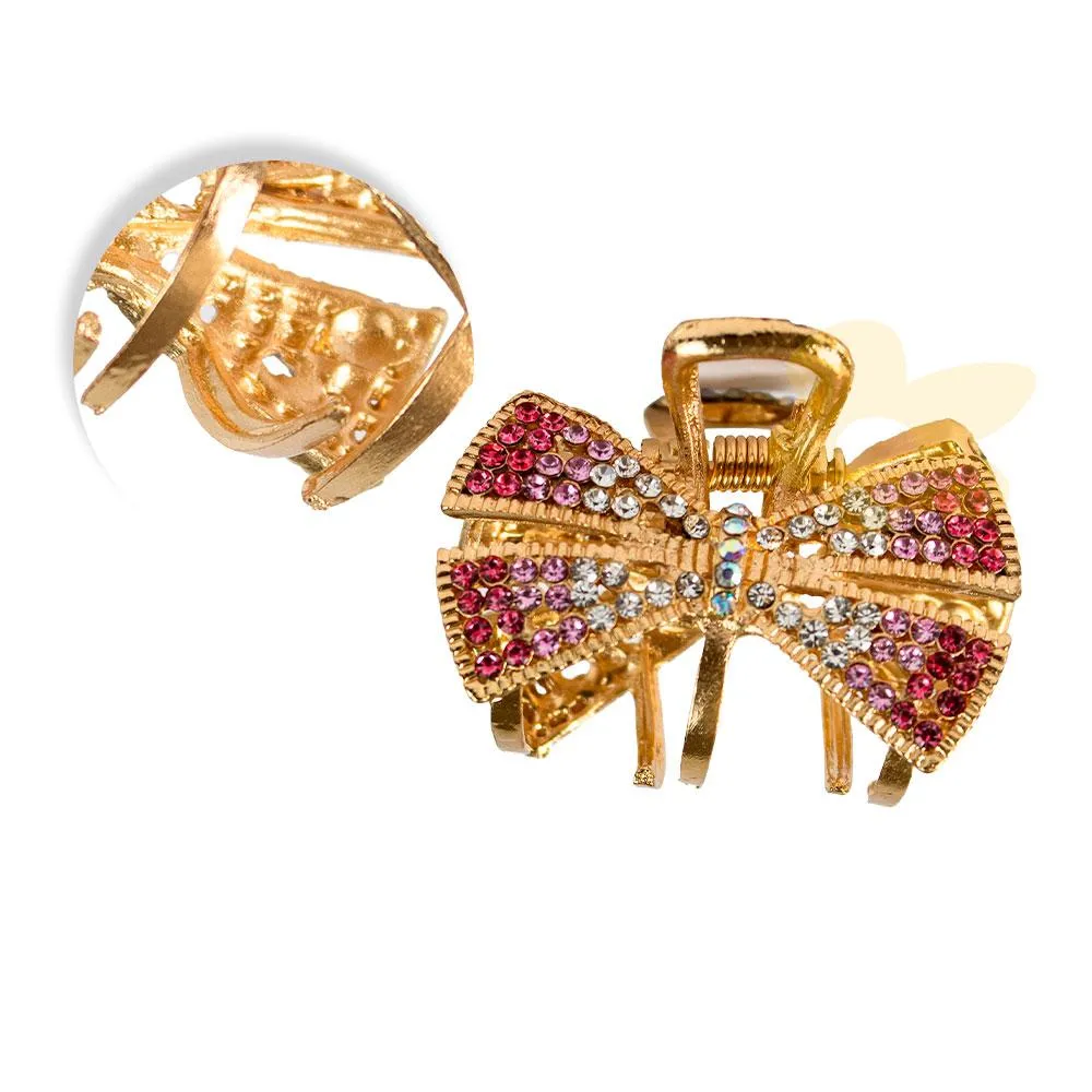 2702 Presilha de Laço com Strass | Importada