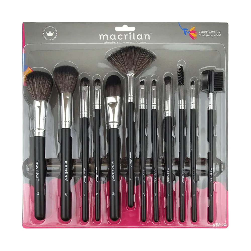 KP9-1A Kit com 12 Pincéis | Macrilan