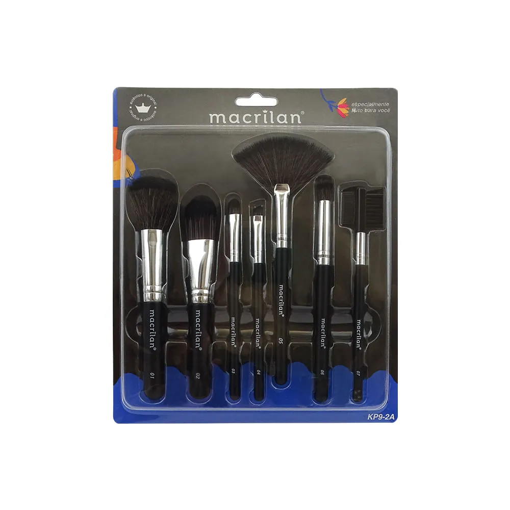 KP9-2A Kit com 7 Pincéis | Macrilan