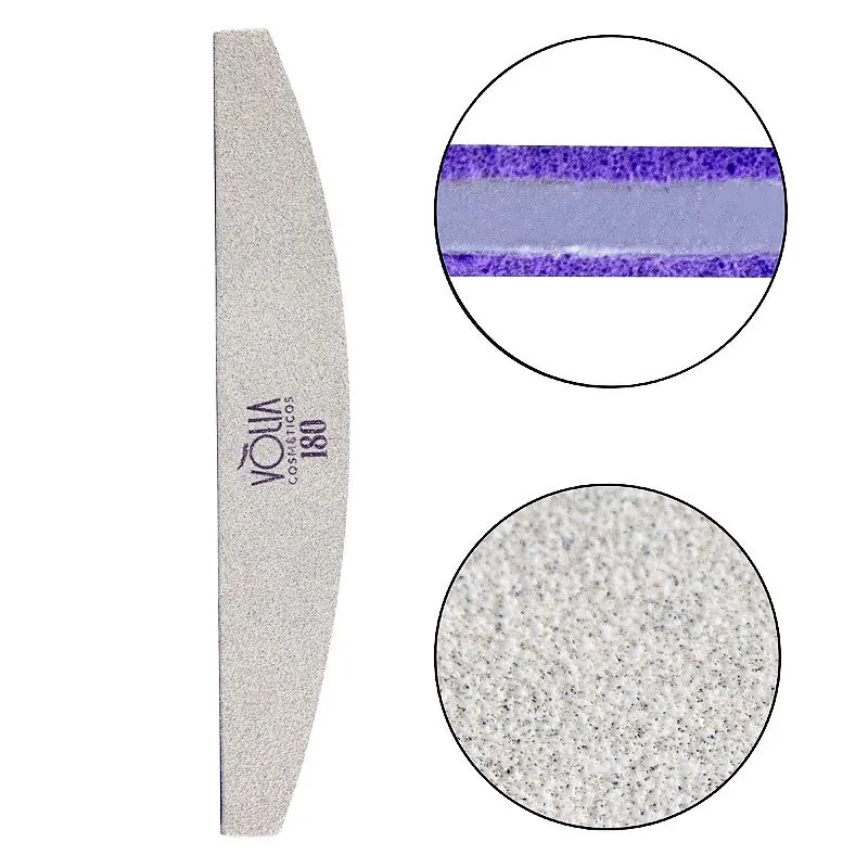 Kit 02 Lixas Bumerangue Lavável Vòlia Gramatura 180 Unhas