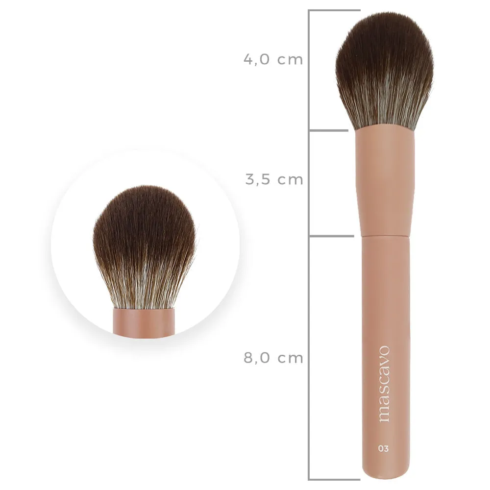 Pincel para pó | Pro series 03 | Mascavo