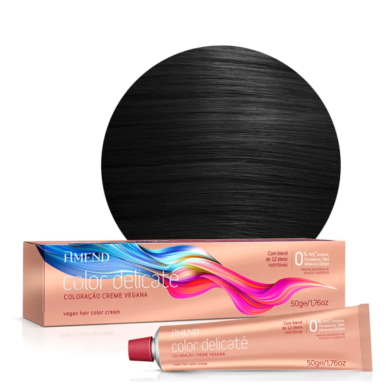 Amend Tintura Color Delicaté 3.0 CASTANHO ESCURO 50G