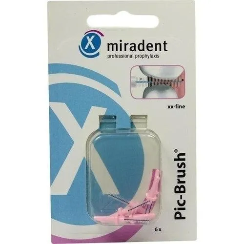 Miradent Interdental Pic-Brush Substituição X-Large Bordeaux 6 PCs