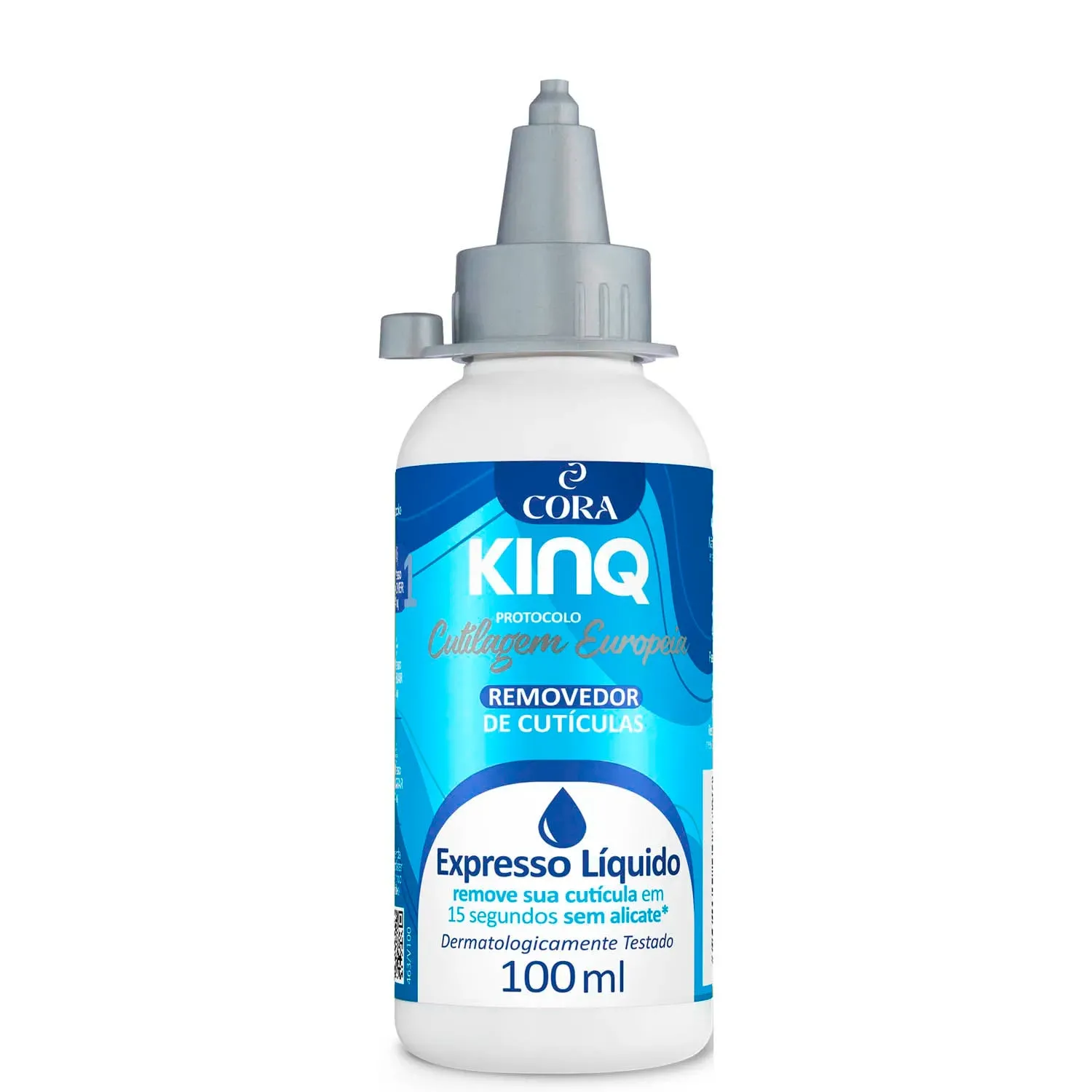 Removedor de cutículas Kinq liquido cutilagem européia 100ml Passo 1