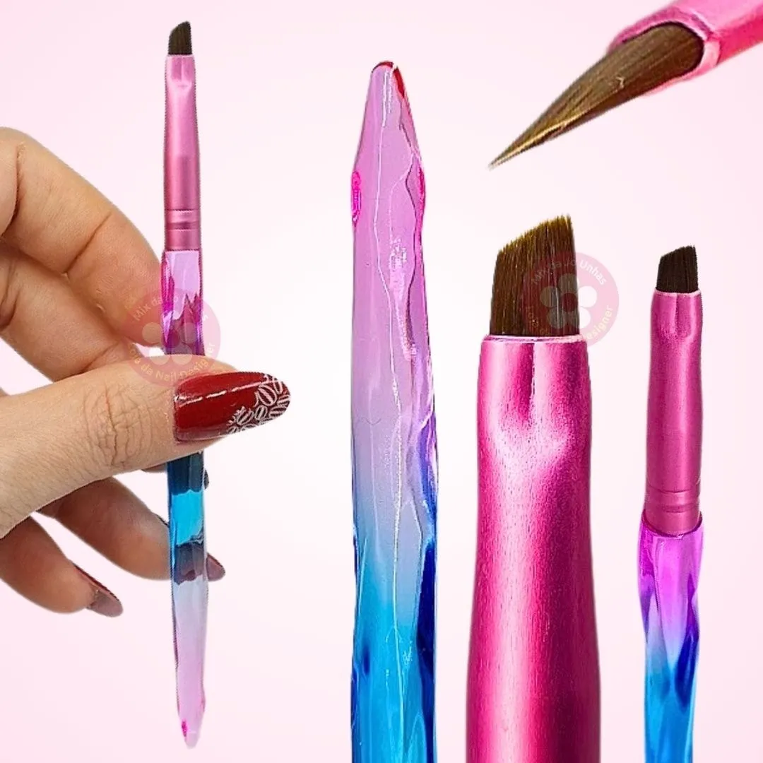 Pincel limpeza de cantinhos Chanfrado Helen Color #4 Diamante 65-4