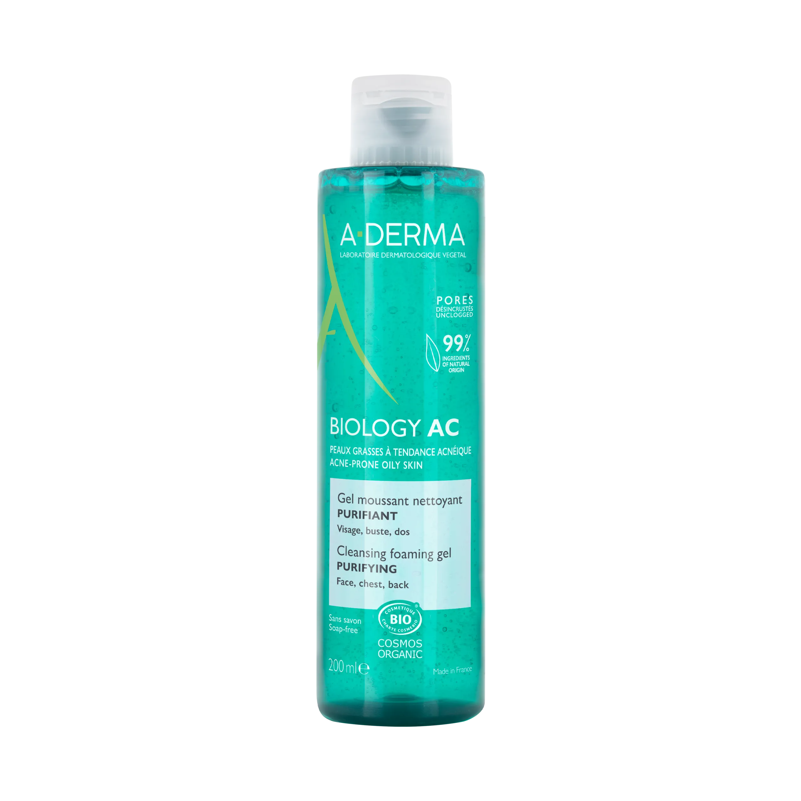 A-derma Biology AC Gel de Limpeza Purificante 200 mL