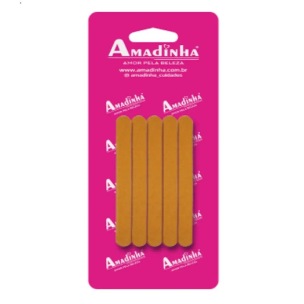 Lixa Descartável Mini Parda amadinha c/ 10un