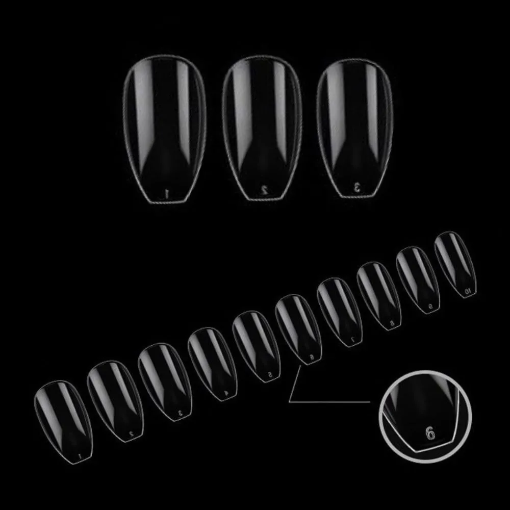 Unhas Postiças Tradicionais Transparente 500 UN