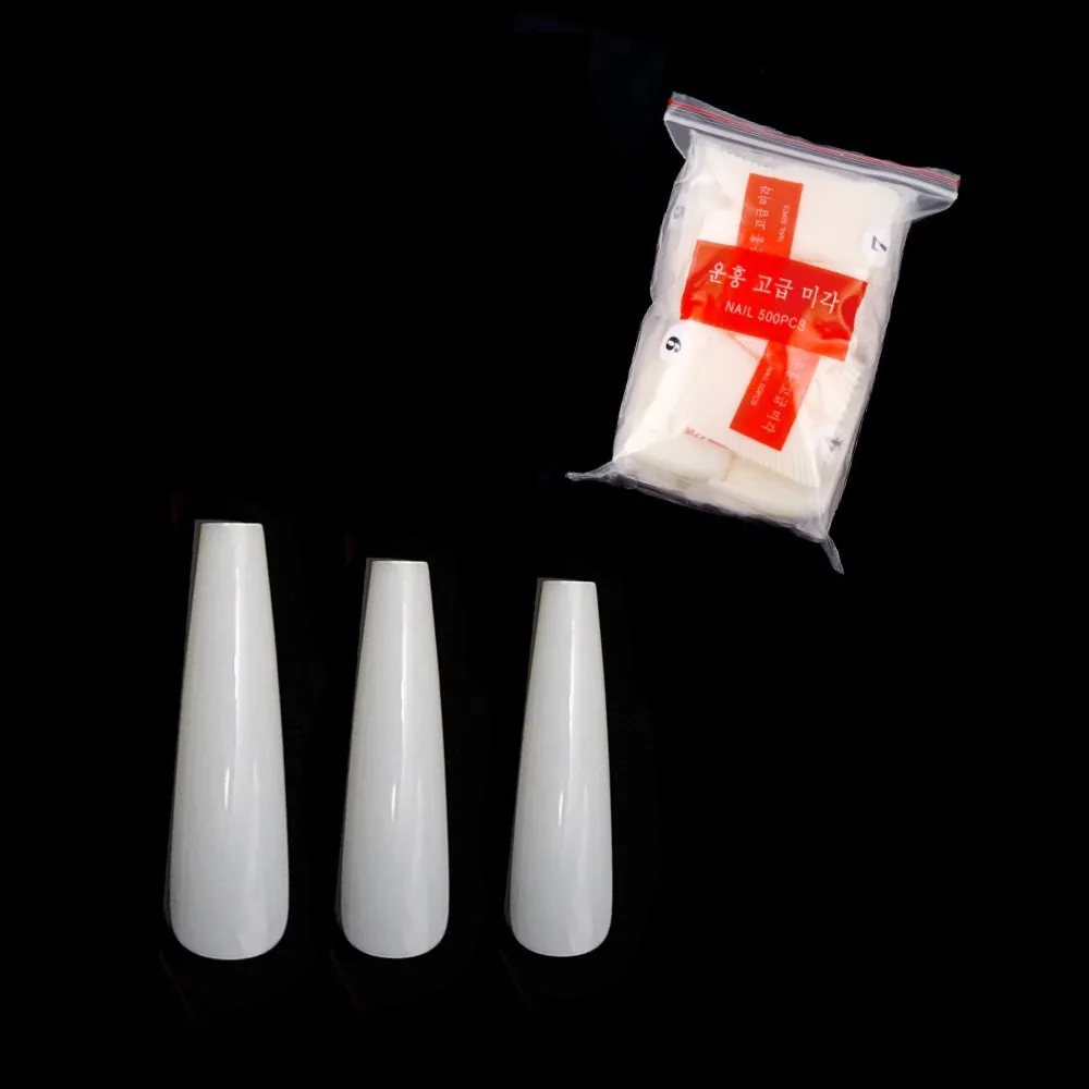 Unhas Postiças Ballerina Extra Longa Natural 500 UN