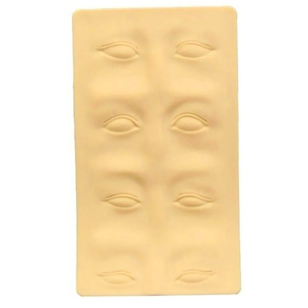 Placa De Silicone P/ Treino De Micropigmentação E Extensão De Cílios