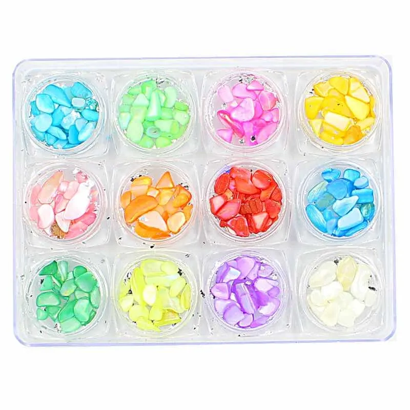 Madre Pérola 3D Com Foil Prateado 12 Cores