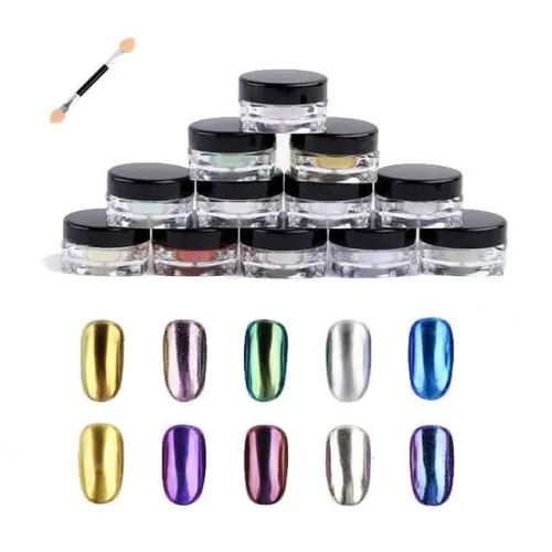 Pó Glitter Holográfico Unhas Cor: Furta Cor
