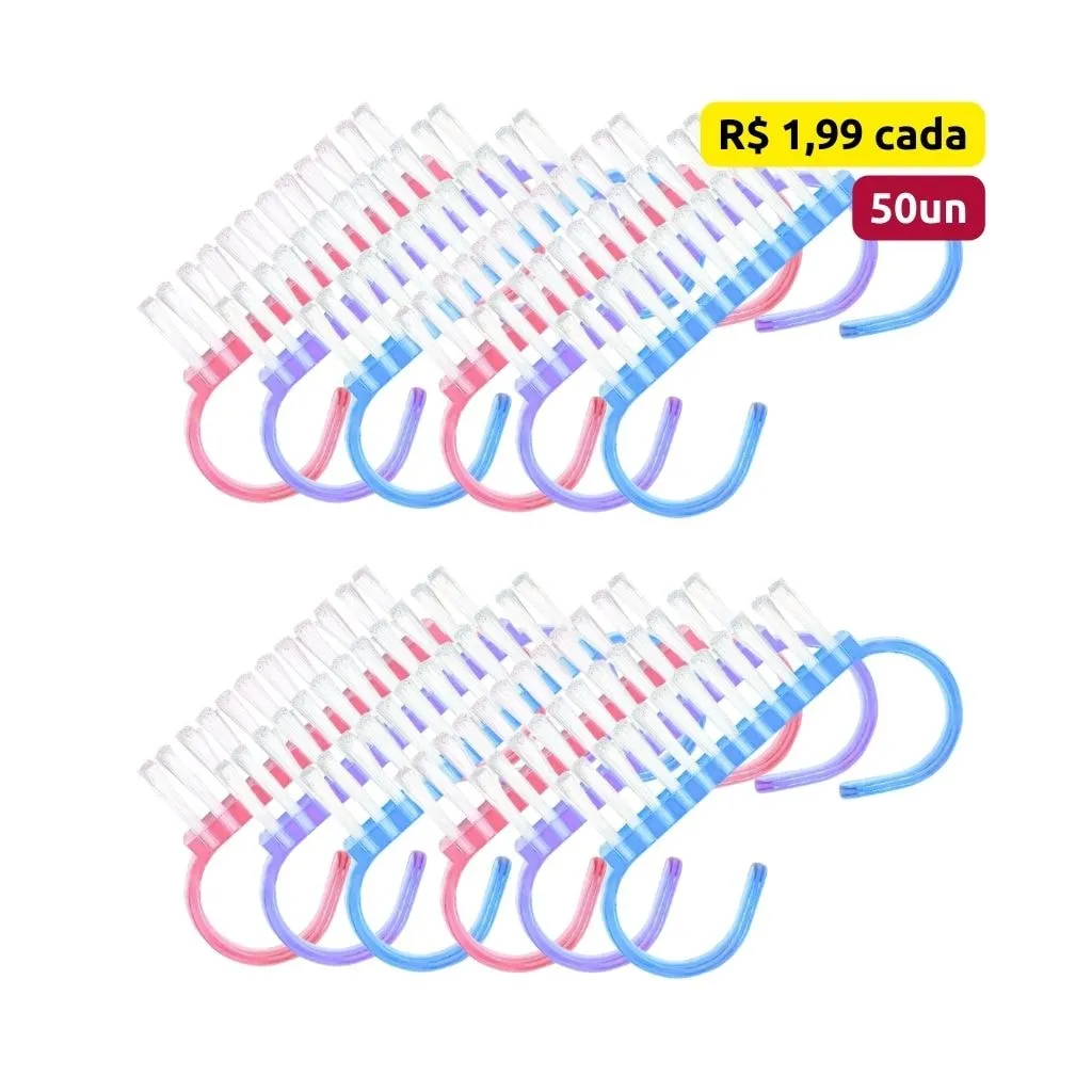 Kit Manicure Com 50 Escovinhas Para Unhas