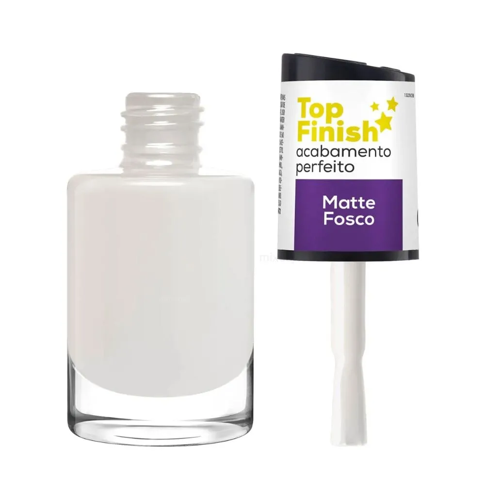 Top coat fosco Cora 10ml para unhas naturais