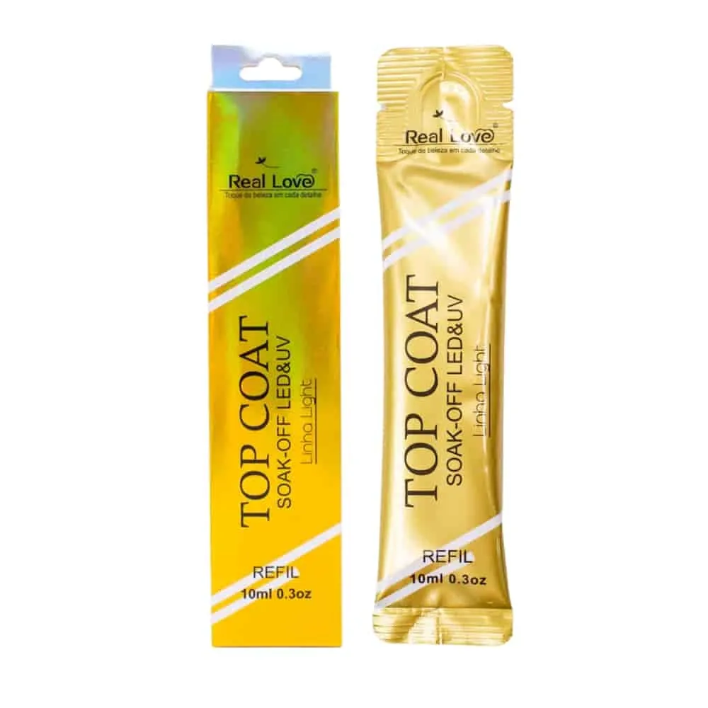 Top coat Real Love Sachê Refil10ml