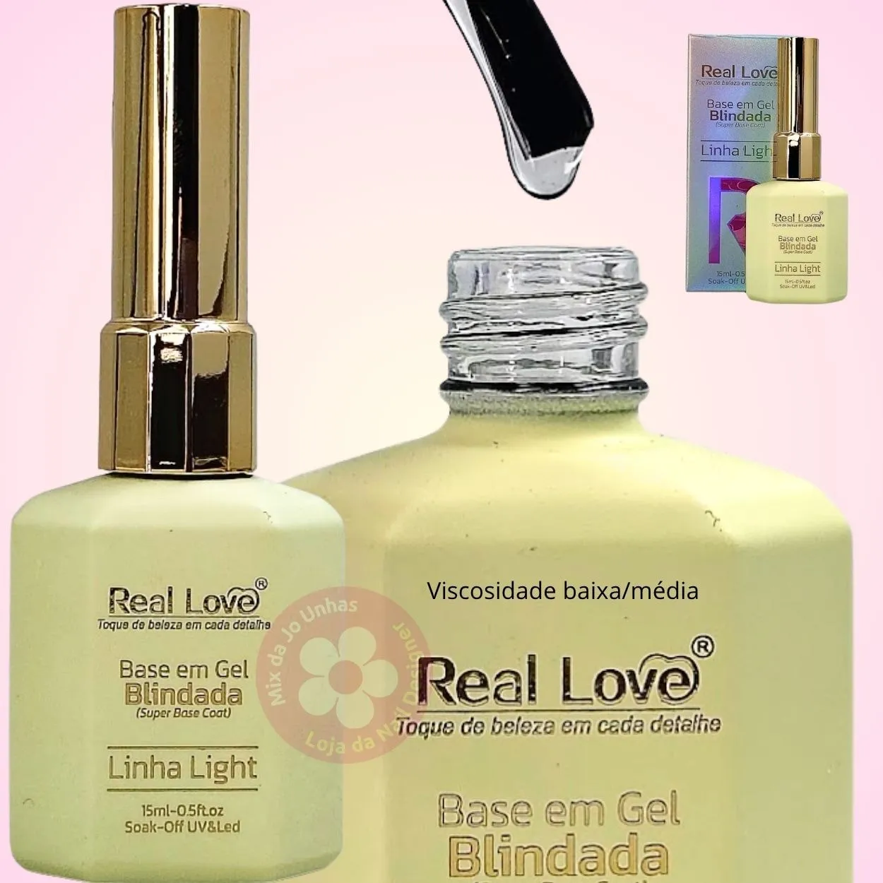 Super Gel base Blindado Real Love 15ml Intenso