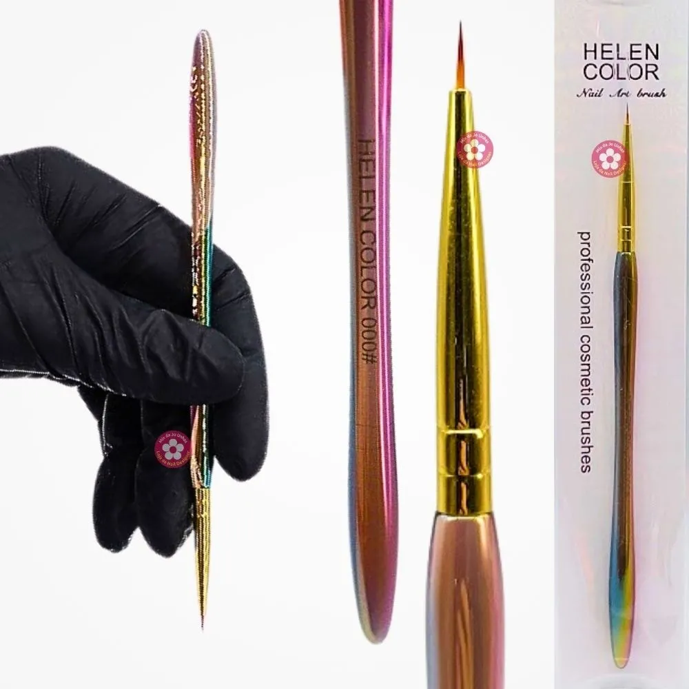 Pincel curto de ponta fina #000 Helen Color 08