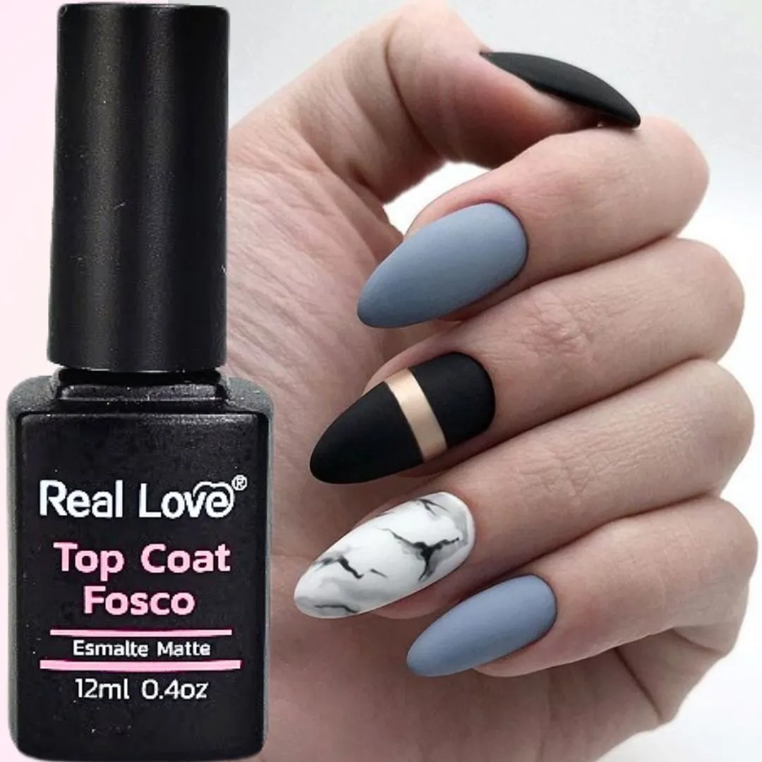 Top Coat Fosco Matte Real Love 12ml