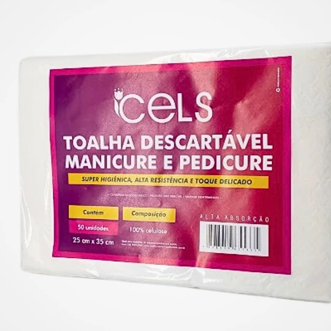 Toalha descartável para manicure 25 x 30cm Cels