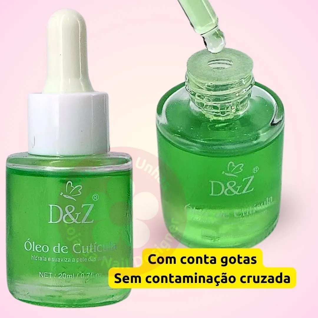 Óleo de cutículas Conta Gotas 20ml com vitamina E D&Z