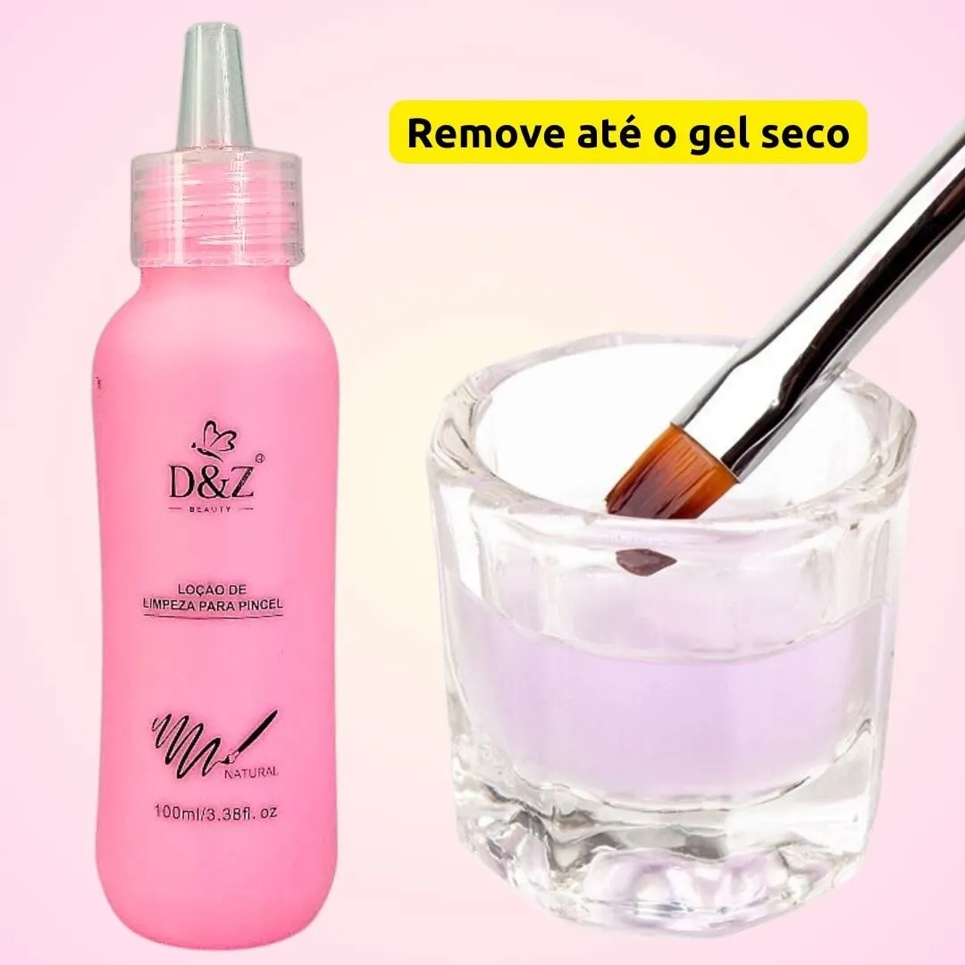 Loção para limpeza de pincel D&Z 100ml