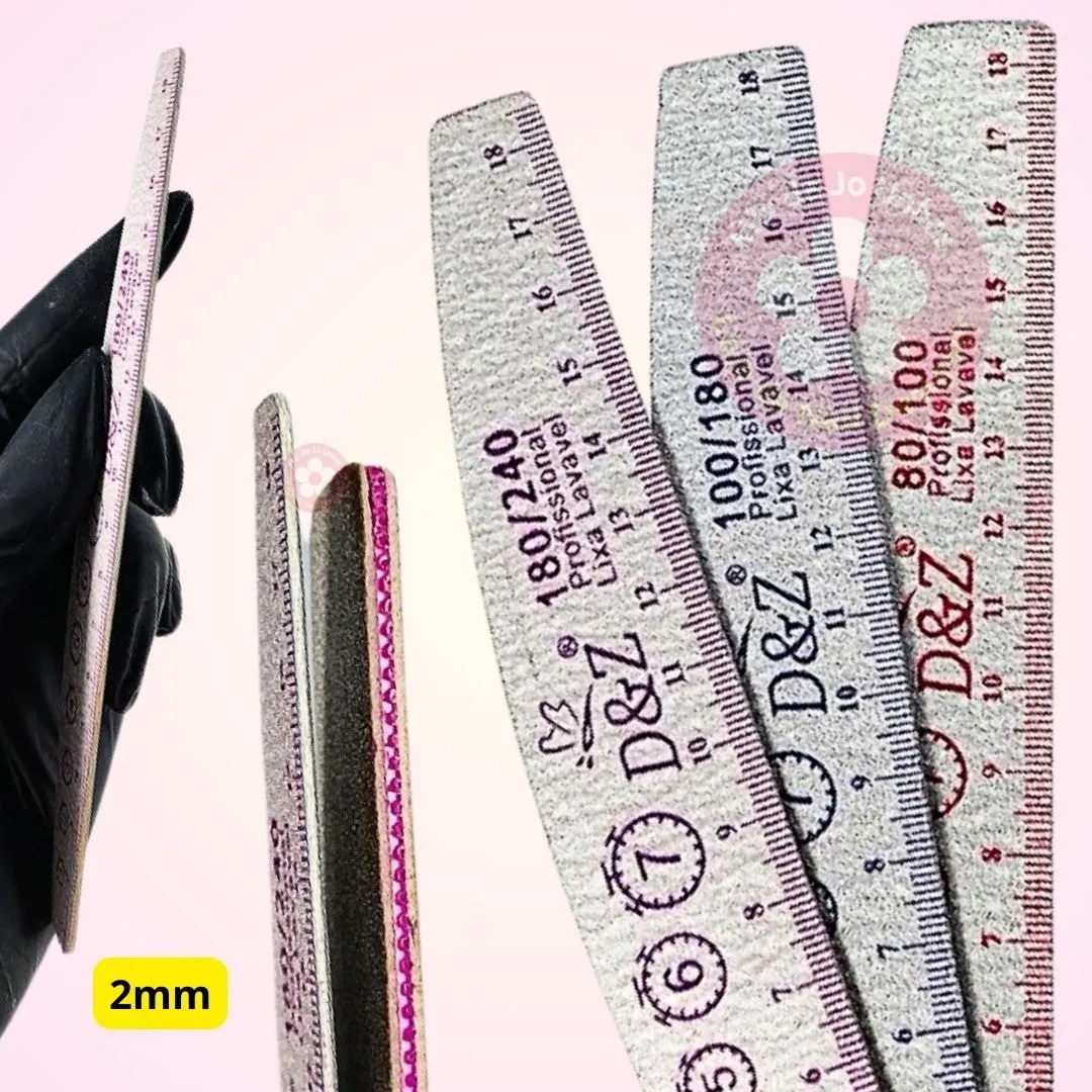 Lixa Boomerang 2mm D&Z régua e curvatura Escolha