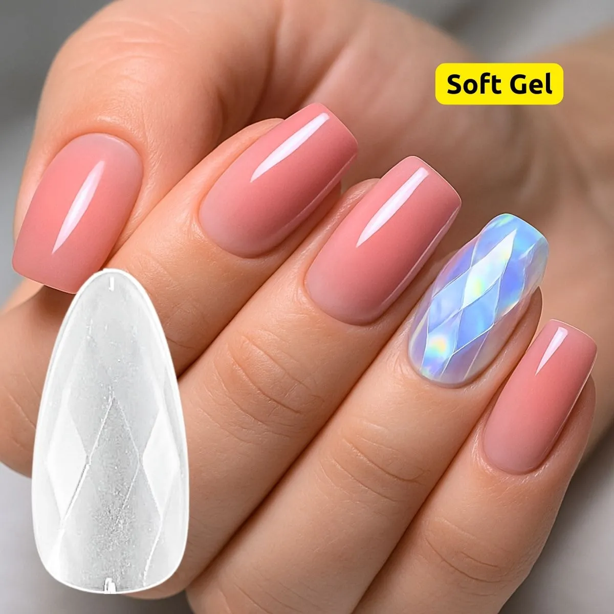 Unha Soft gel Diamante 120 Peças