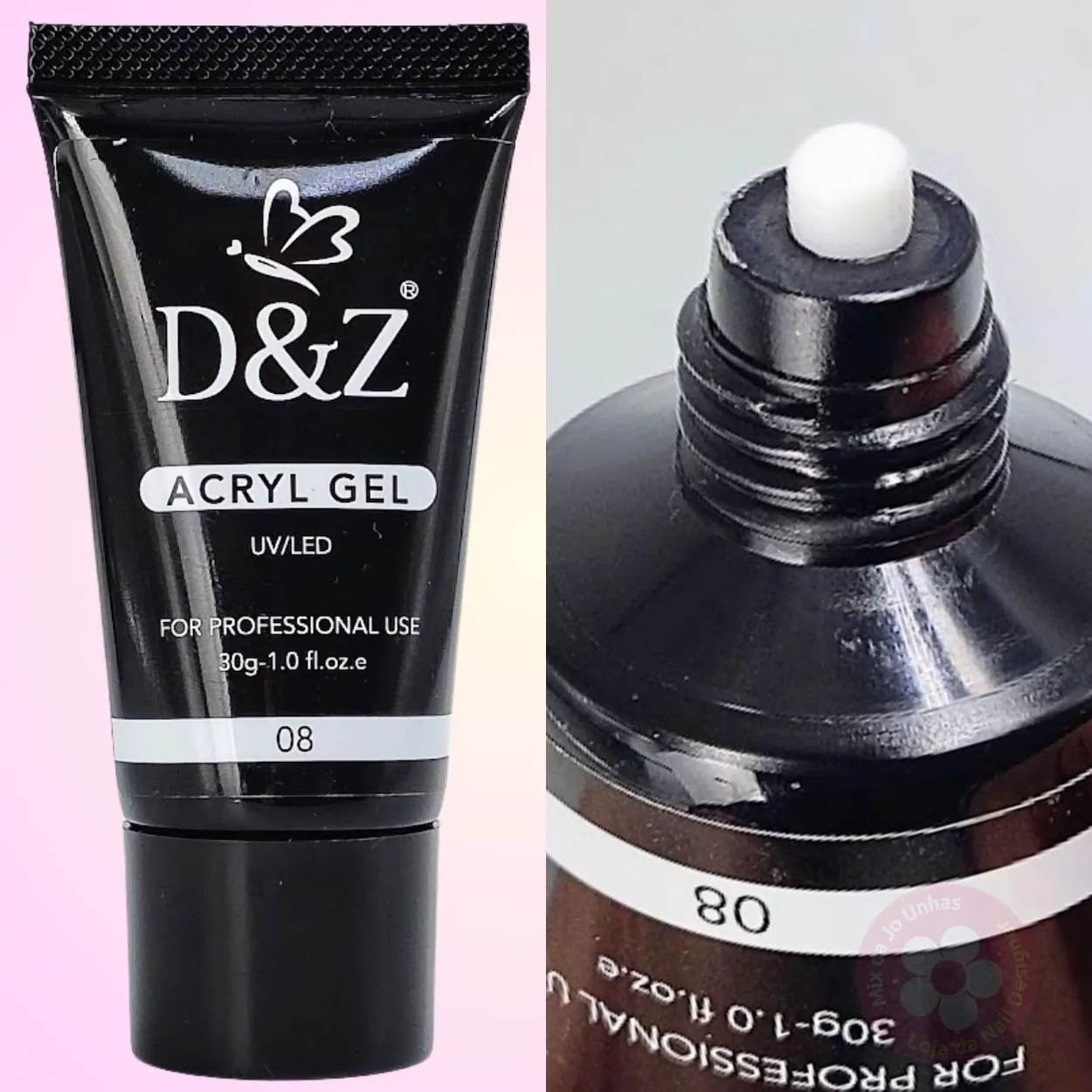 Polygel branco 100% D&Z 30g 8