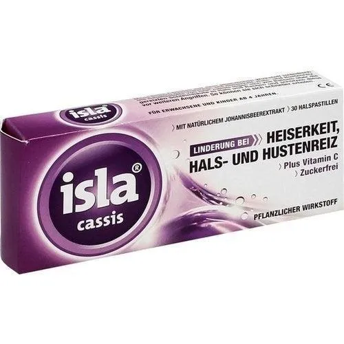 Isla Cassis Pastilles 30 PCs