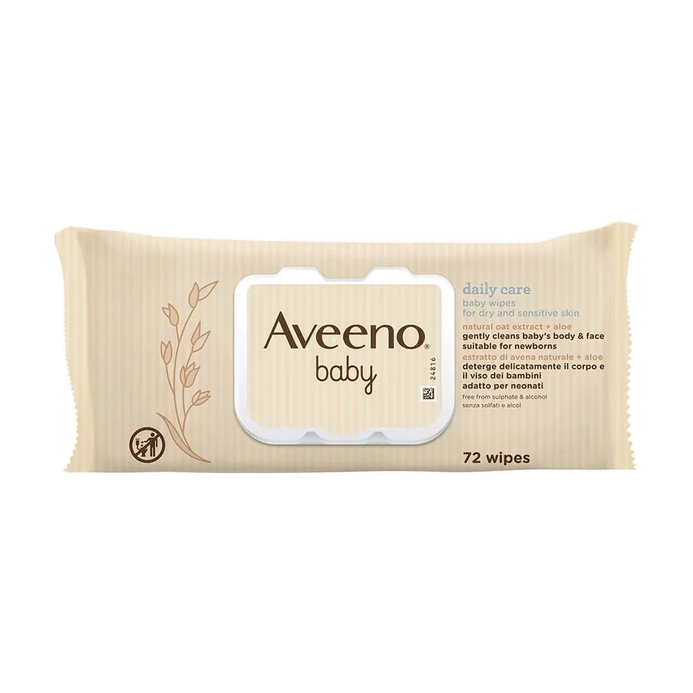 Aveeno Baby Daily Care Toalhitas x 72 Unidades