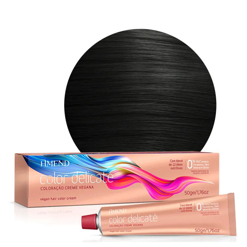 Amend Tintura Color Delicaté 4.0 CASTANHO MÉDIO 50G